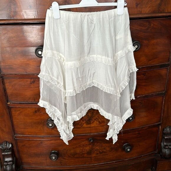 Free People X Brenda Knight Nigel Preston Fairy Chiffon Mini Skirt - Picture 2 of 5